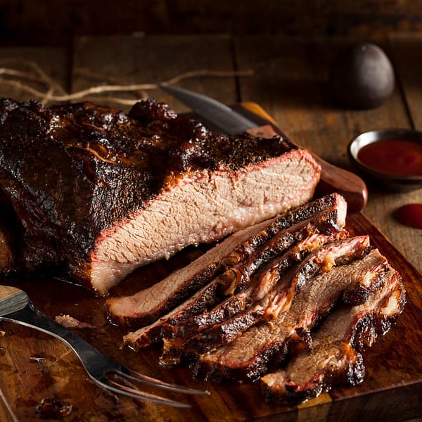 smoked barbecue beef brisket