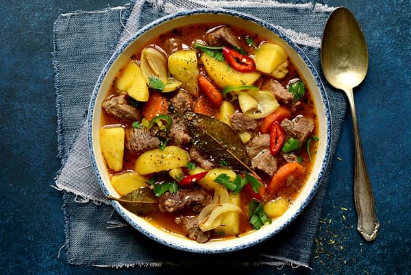 slow cooker beef soup